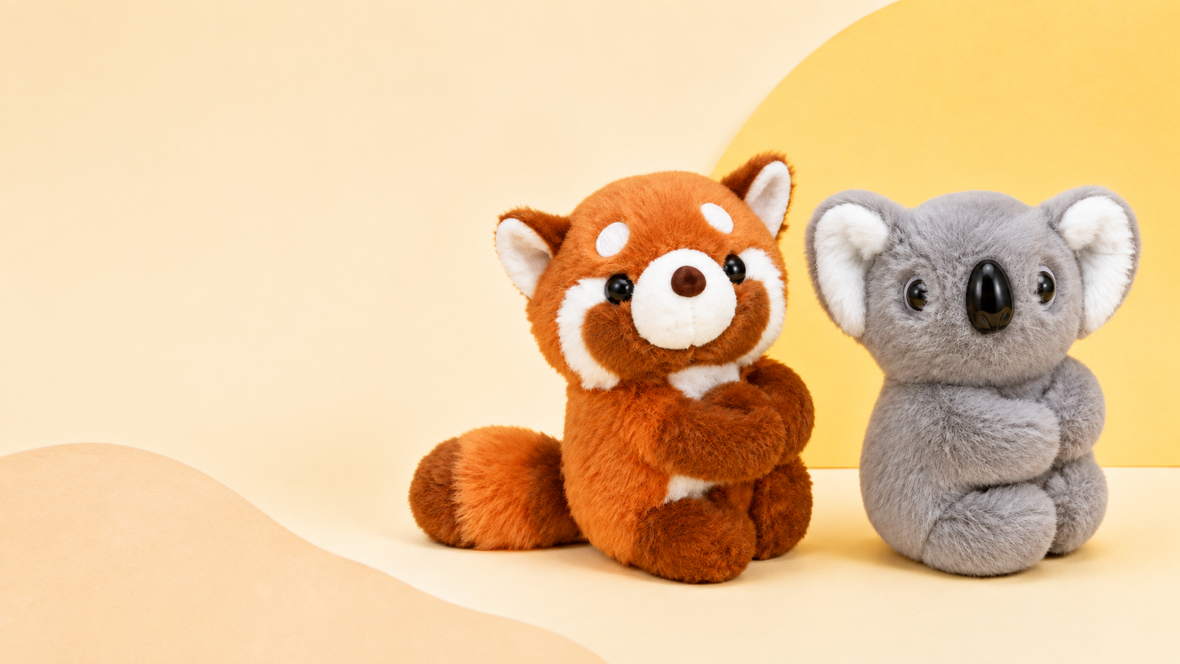 Naya le panda roux et Pia le koala, les premiers KLOOBI